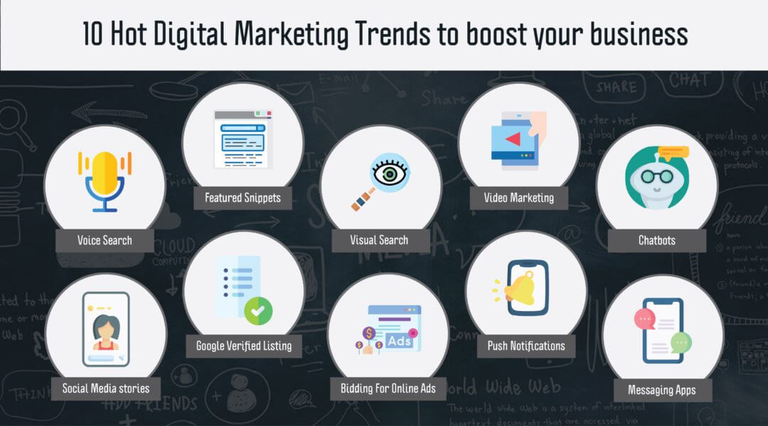 10 hot Digital Marketing trends to boost your business