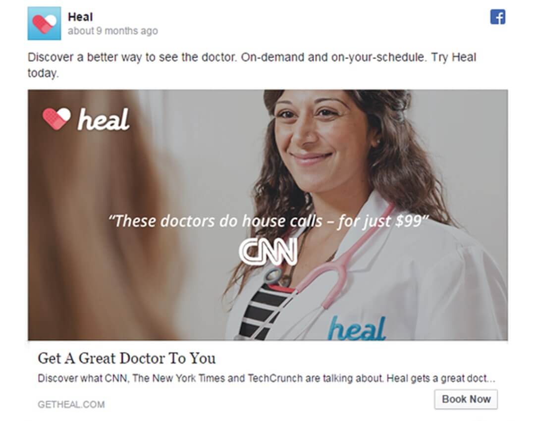 facebook ADVT Heal